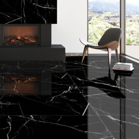 60×60 cm Zeus Black Marble (~289 SEK/m²)